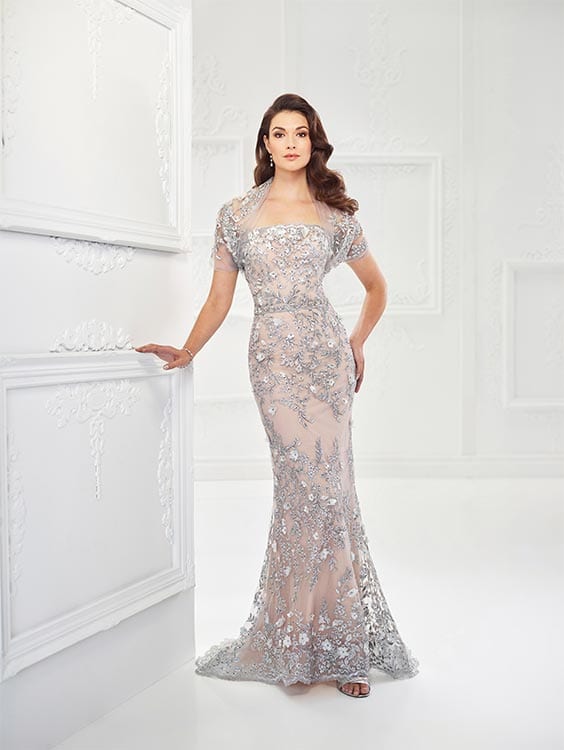 Lace Long Dress - Pearl's Bridal, Mother