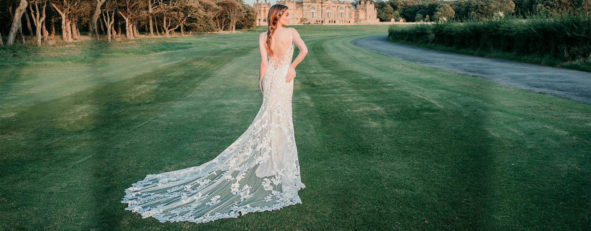 About Pearls Place - Wedding Gown on Grass