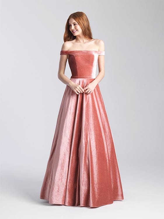 Velvet Formal Gown - Pearl's Bridal
